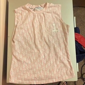 Authentic, Vintage Pink logo Dior top